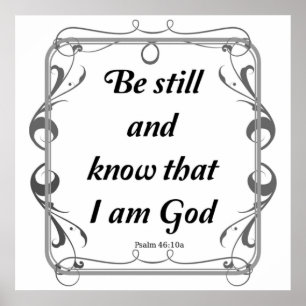 PSALM 46-10 POSTER