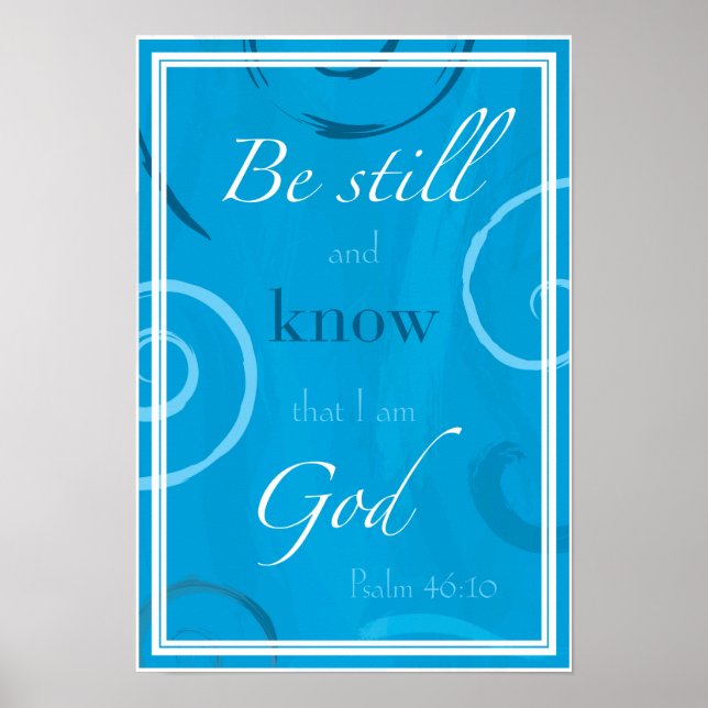 Psalm 46:10 poster (Front)