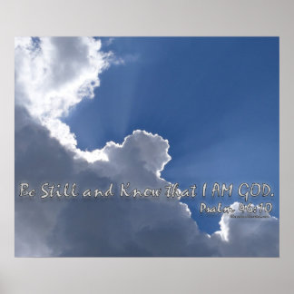 Psalm 46:10 poster