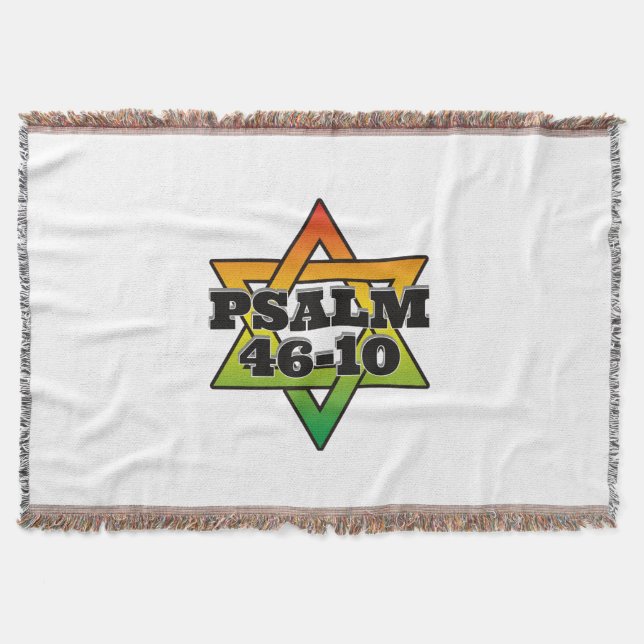 Psalm 46-10 - Throw Blanket (Front)