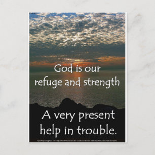 Psalm 46:1 - Beautiful Sunrise over Lake Michigan Postcard