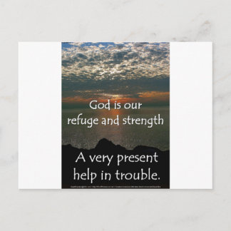 Psalm 46:1 - Beautiful Sunrise over Lake Michigan Postcard