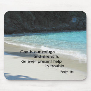 Psalm 46:1 God is our refuge and strength... Mouse Mat