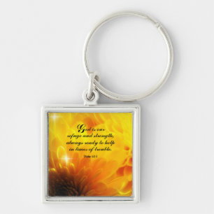 Psalm 46:1 Keychain