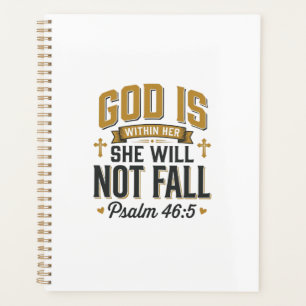 Psalm 46_5 Christian Typography Vector Planner