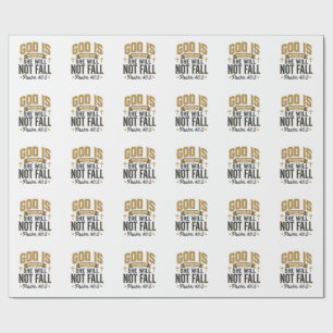 Psalm 46_5 Christian Typography Vector Wrapping Paper
