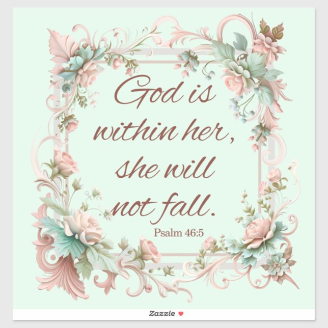 Psalm 46:5, God is Within Her (Sheet)