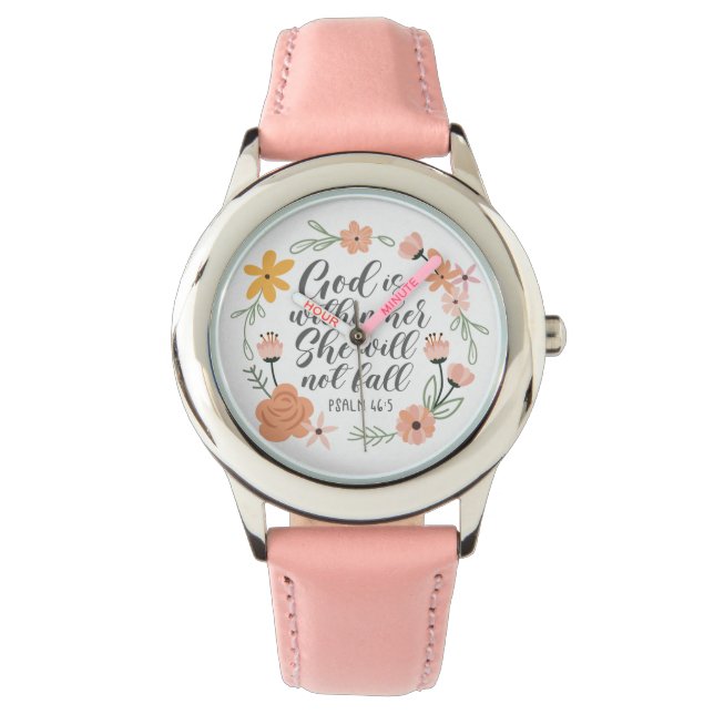 Psalm 46:5 God is within her she will not fall Watch (Front)