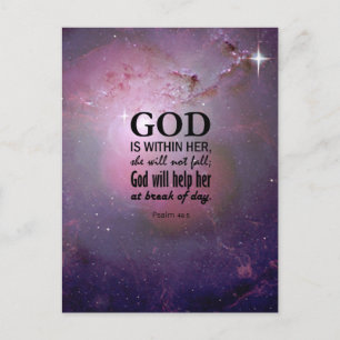 Psalm 46:5 postcard