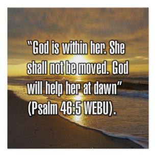 Psalm 46:5 WEBU Poster