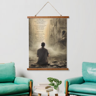 Psalm 46, prayer amidst destruction hanging tapestry