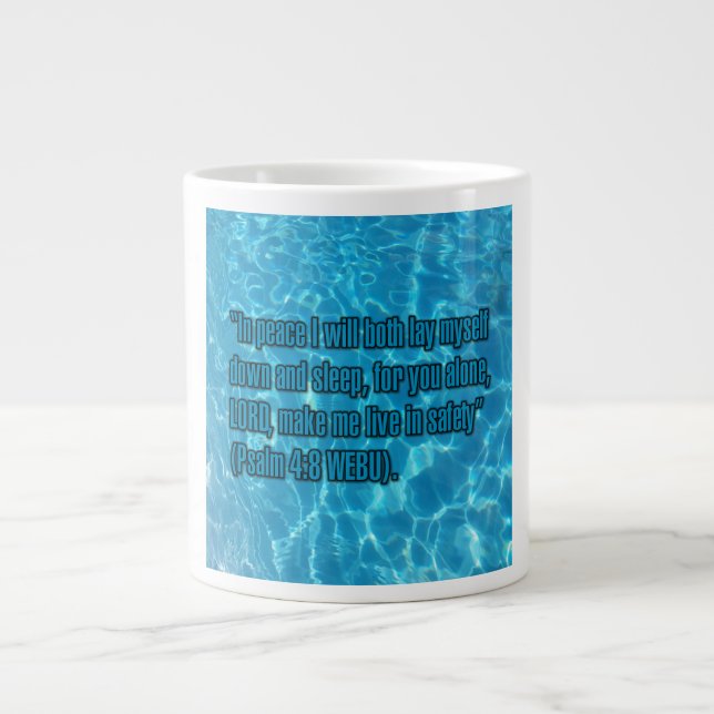 Psalm 4:8 WEBU Mug (Front)