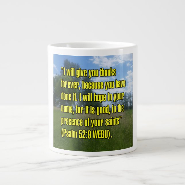 Psalm 52:9 WEBU Mug (Front)
