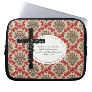 Psalm 55:22 Laptop or Netbook Carrier Sleeve