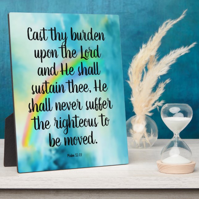 Psalm 55:22    plaque (Side)