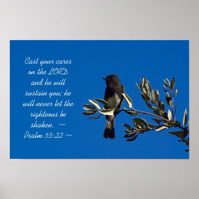 Psalm 55:22 poster (Front)
