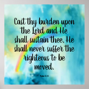 Psalm 55:22   poster