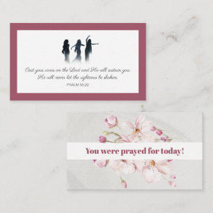 Psalm 55:22 You were prayed for Scripture Card