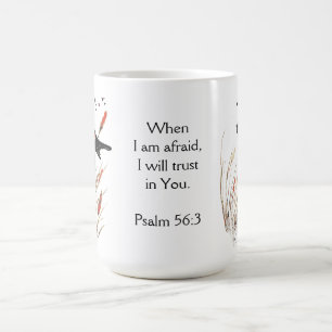Psalm 56:3 Bible Scripture Trust in You Blackbirds Coffee Mug