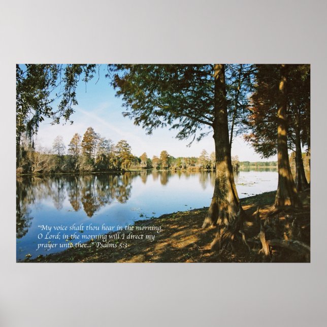 Psalm 5:3 poster (Front)