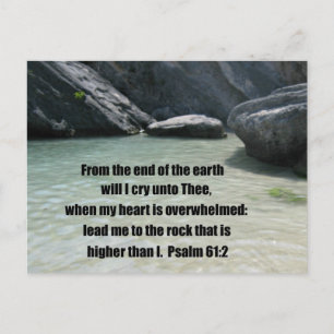 Psalm 61:2 postcard
