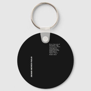Psalm 61_2 seek god christian key ring