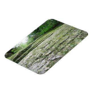 Psalm 61 mossy boulder magnet