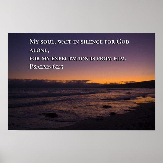 Psalm 62:5 poster (Front)