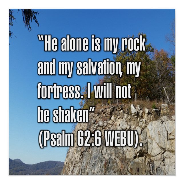 Psalm 62:6 WEBU Poster (Front)