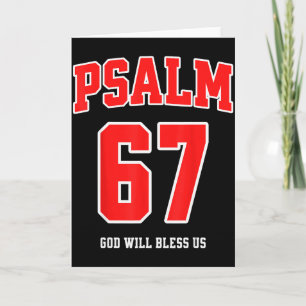 Psalm 67 God Will Bless Us Varsity Number 67  Card