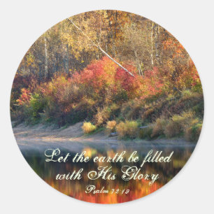 Psalm 72:19 Bible Verse God's Glory Stickers