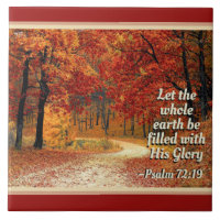Psalm 72:19 Let the Earth be Filled with His Glory