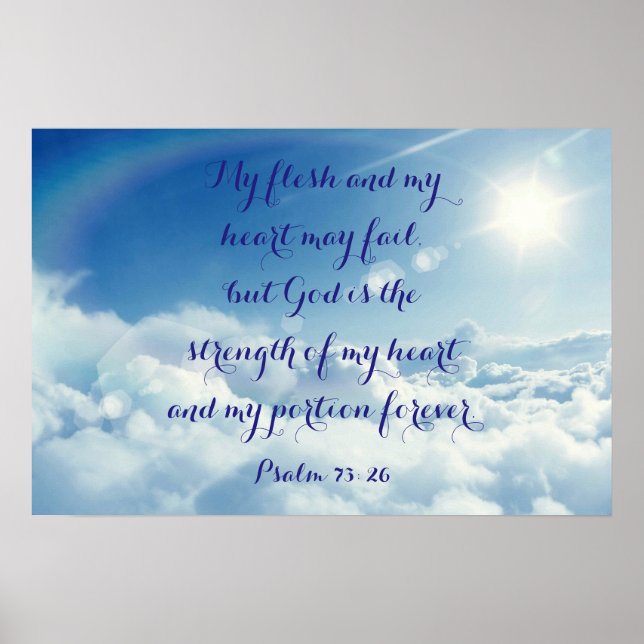 Psalm 73:26 poster (Front)
