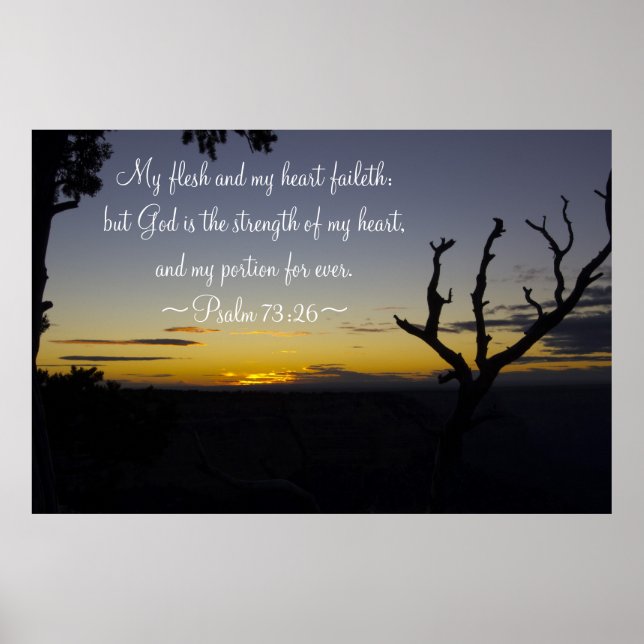 Psalm 73:26 poster (Front)