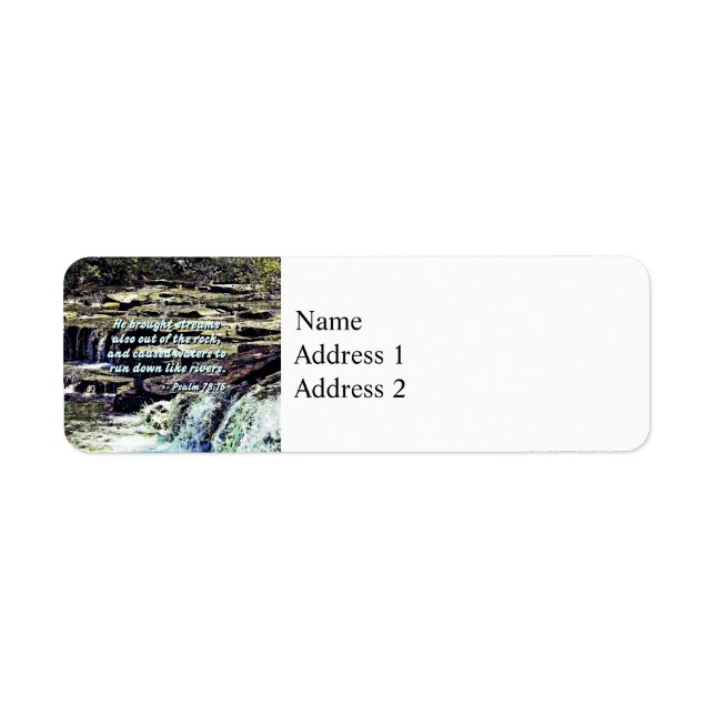 Psalm 78-16 - He Brought Streams ... (Front)