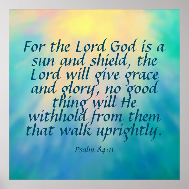 Psalm 84:11  poster (Front)