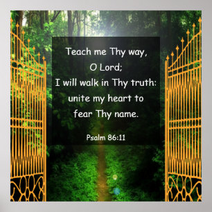 Psalm 86:11  poster