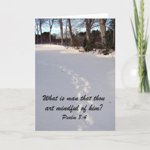 Psalm 8:4 holiday card