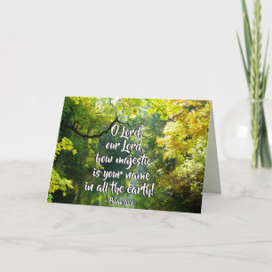 Psalm 8:9 O Lord, How Majestic is Your Name Card