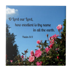 Psalm 8:9 O Lord our Lord, how excellent is thy... Tile