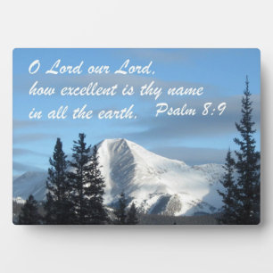 Psalm 8:9 plaque
