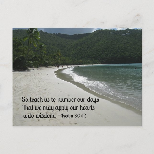Psalm 90:12 postcard (Front)