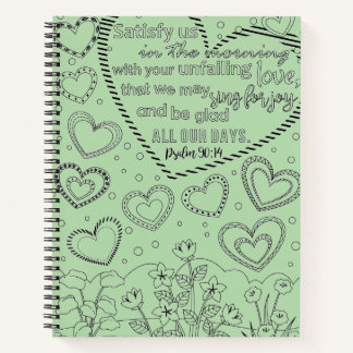 Psalm 90:14 notebook