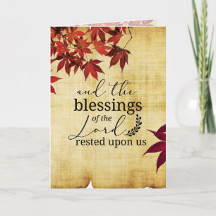 PSALM 90:17 Blessings of the Lord Rested Upon Us Card