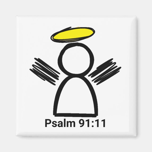 PSALM 91:11 ANGEL MAGNET (Front)