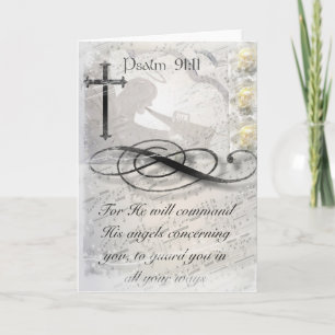 Psalm 91:11 Angel Note Card