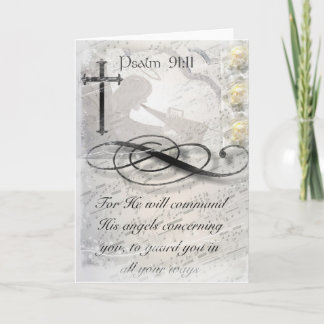 Psalm 91:11 Angel Note Card