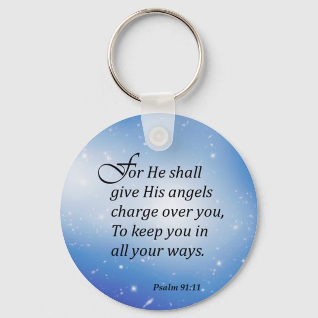Psalm 91:11 key ring (Front)