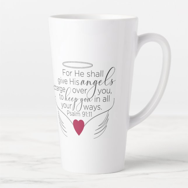 Psalm 91:11 - New King James version - Coffee Mug (Right)