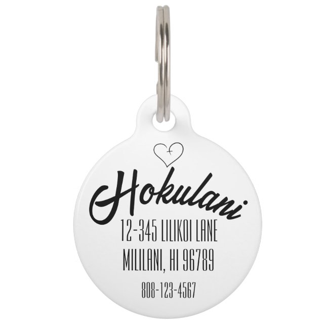 Psalm 91:11 Personalised Christian Pet Tag (Front)